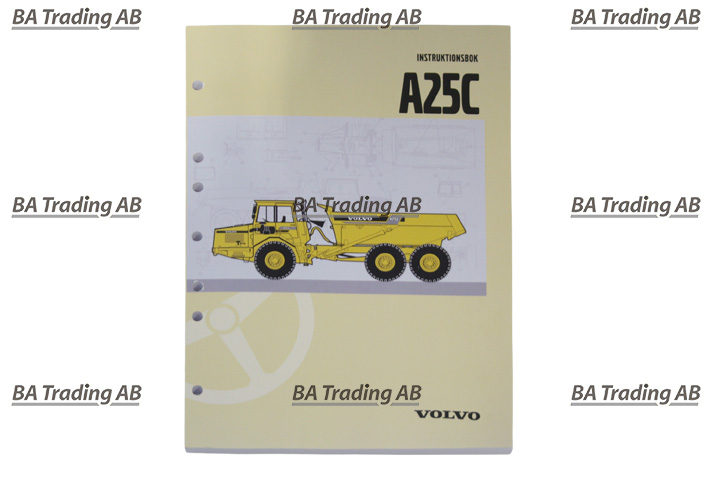INSTRUKTIONSBOK A25C S/n 11101- SV
